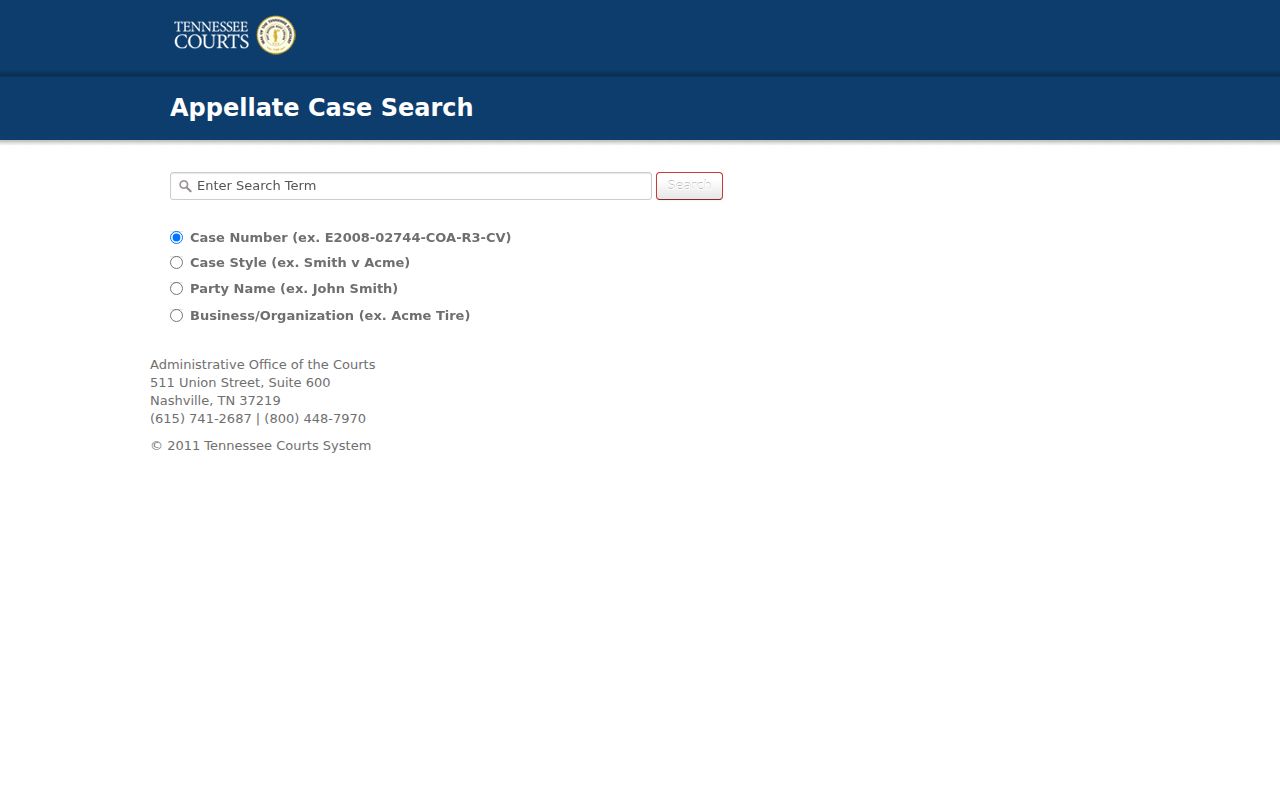 Tennessee appellate Public Case History for a Grainger County criminal appeal